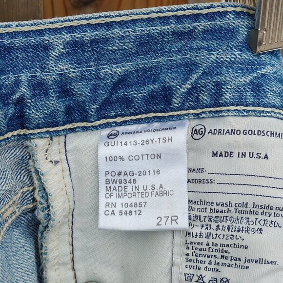 Attractive ADRIANO GOLDSCHMIED Piper Crop Slouchy Slim Crop Jean Women's 27R - Picture 7 of 11